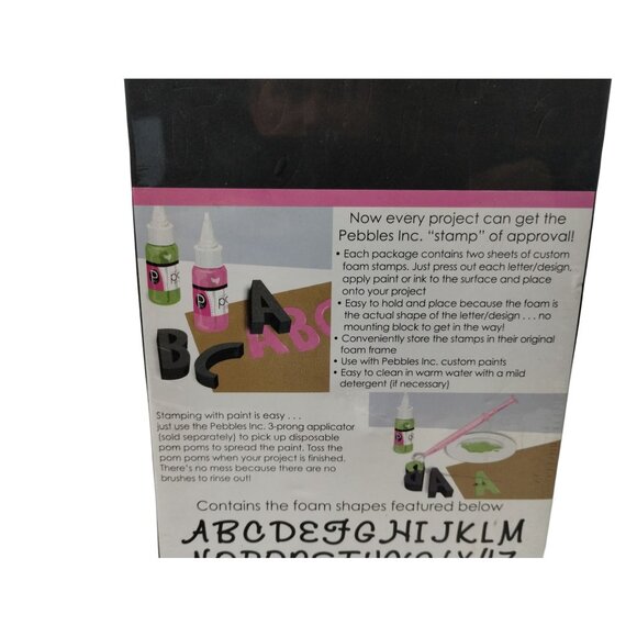 Pebbles Inc BonBon ABC 65 Piece Foam Stamps Stamping Scrapbooking Crafting - Picture 5 of 5